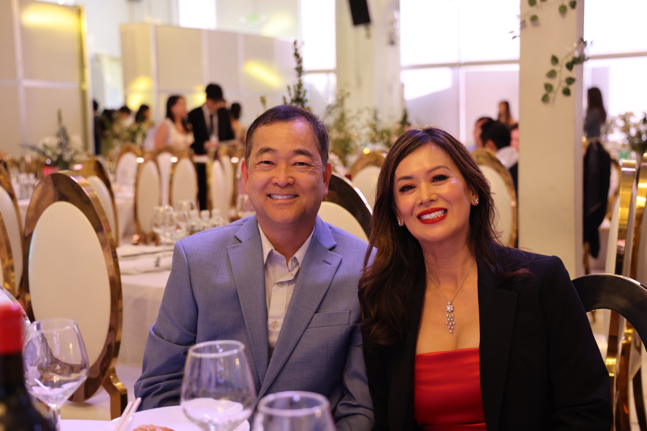 Supporters seated together at a table during MEMO's 2024 gala
